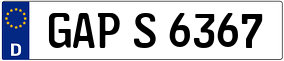 Trailer License Plate